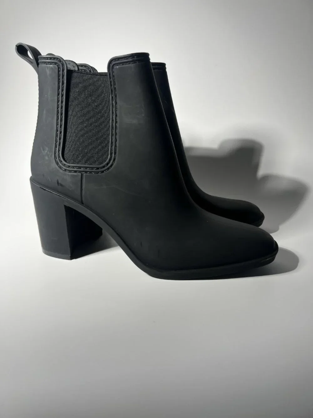 Jeffrey Campbell Hurricane Women’s Heeled Rain Boots Black Size 8